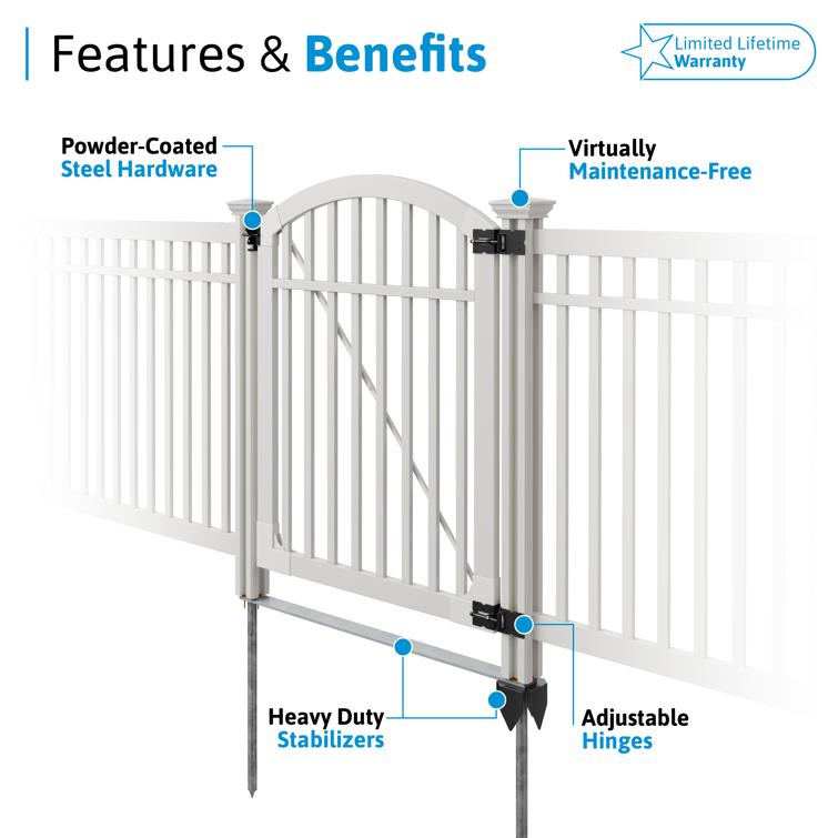 Nervous Nelly Vinyl Gate | WamBam Fence